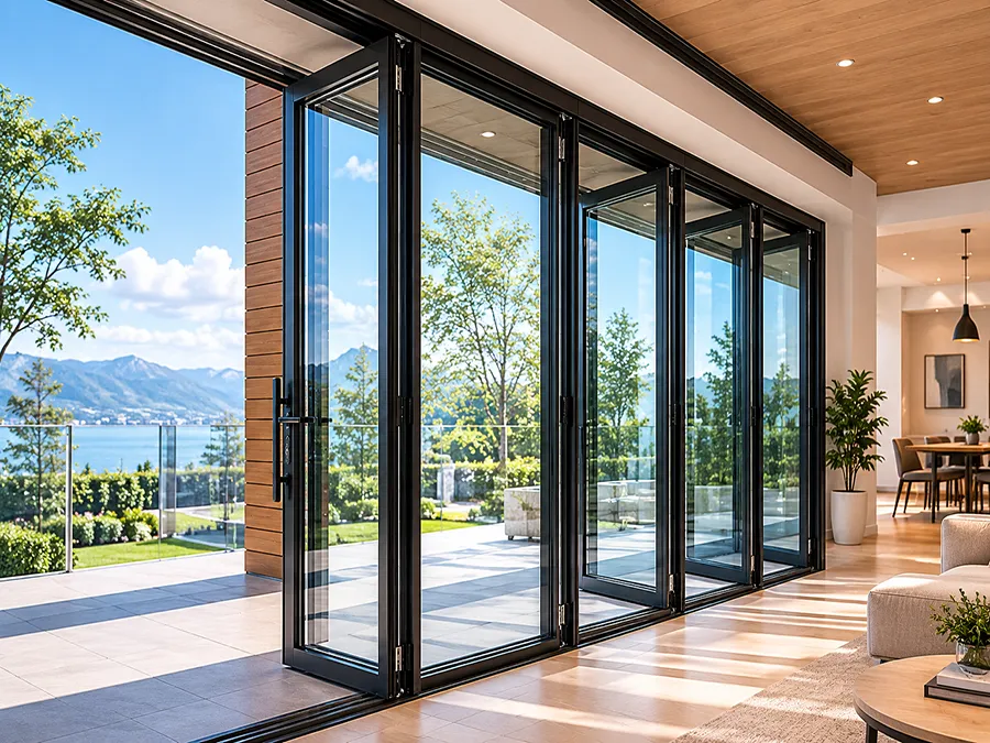 Insulated folding door system category