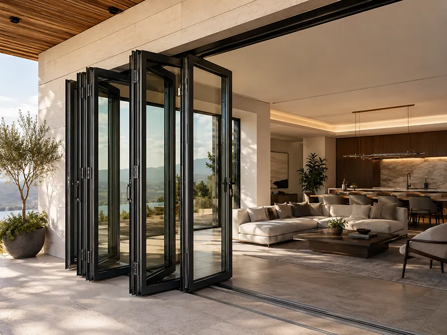 Premium folding door system category